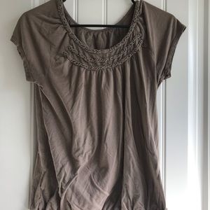 LOFT ruffle t-shirt